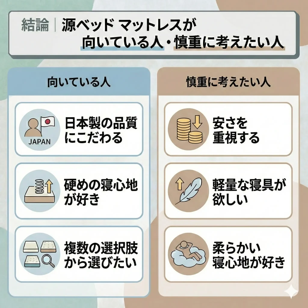 【minamotobed】【口コミから判明】源ベッド マットレスが合う人・合わない人