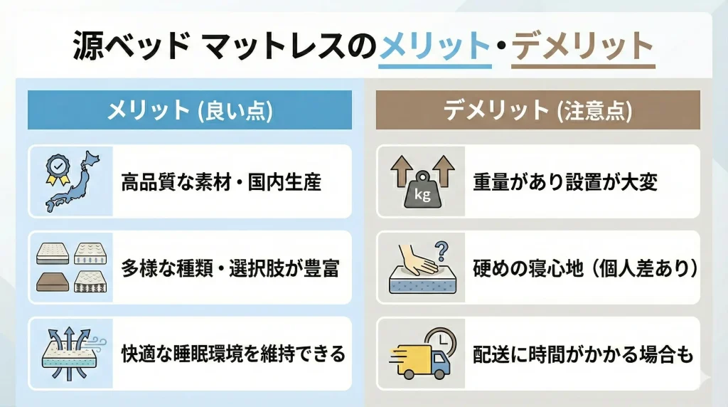 【minamotobed】【口コミから判明】源ベッド マットレスのメリット・デメリット