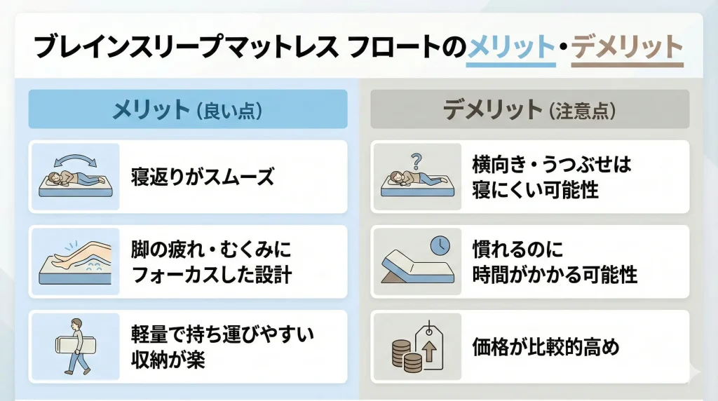【brainsleep-float】【口コミから判明】ブレインスリープマットレス フロートのメリット・デメリット