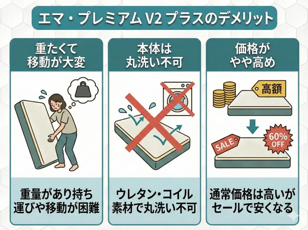 【emmapremium-v2plus】エマプレミアムV2プラスのデメリット