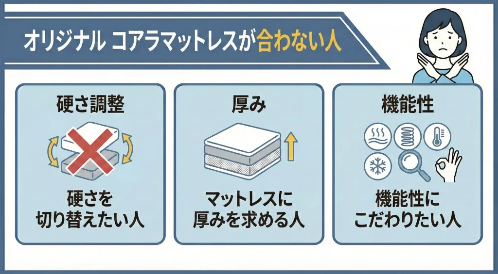 【koalamattress-ranking】オリジナルコアラマットレスが合わない人