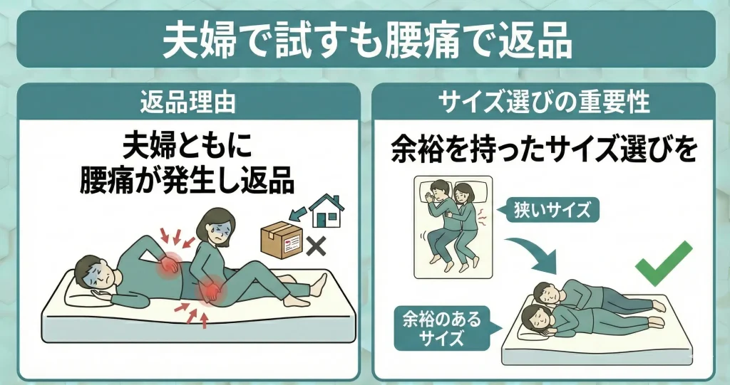 【koalamattress-return】夫婦で試したが腰が痛くなったので返品した