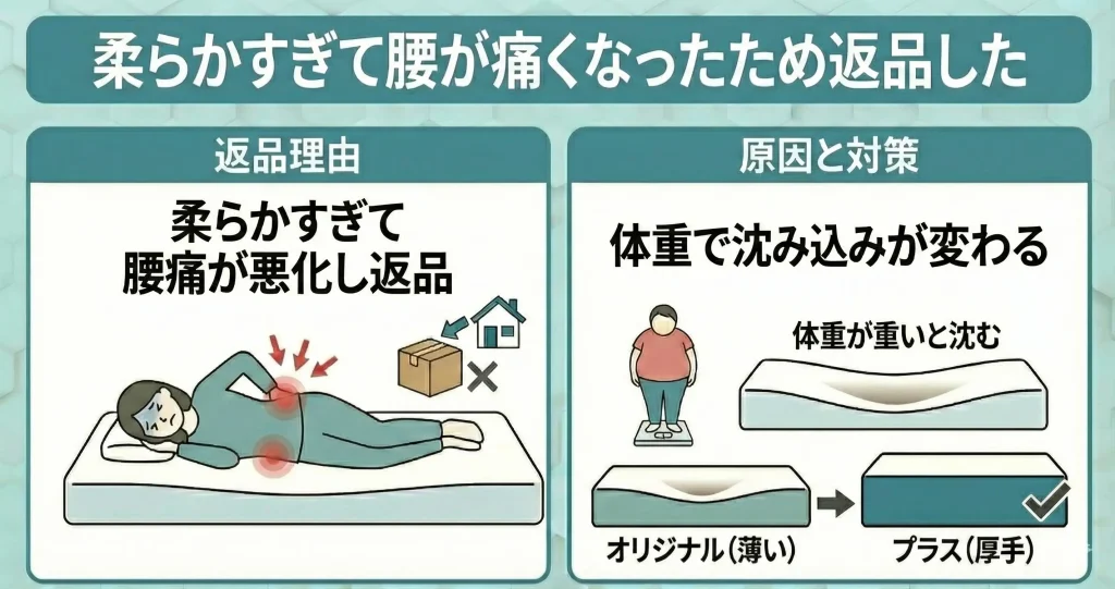 【koalamattress-return】柔らかすぎて腰が痛くなったため返品した