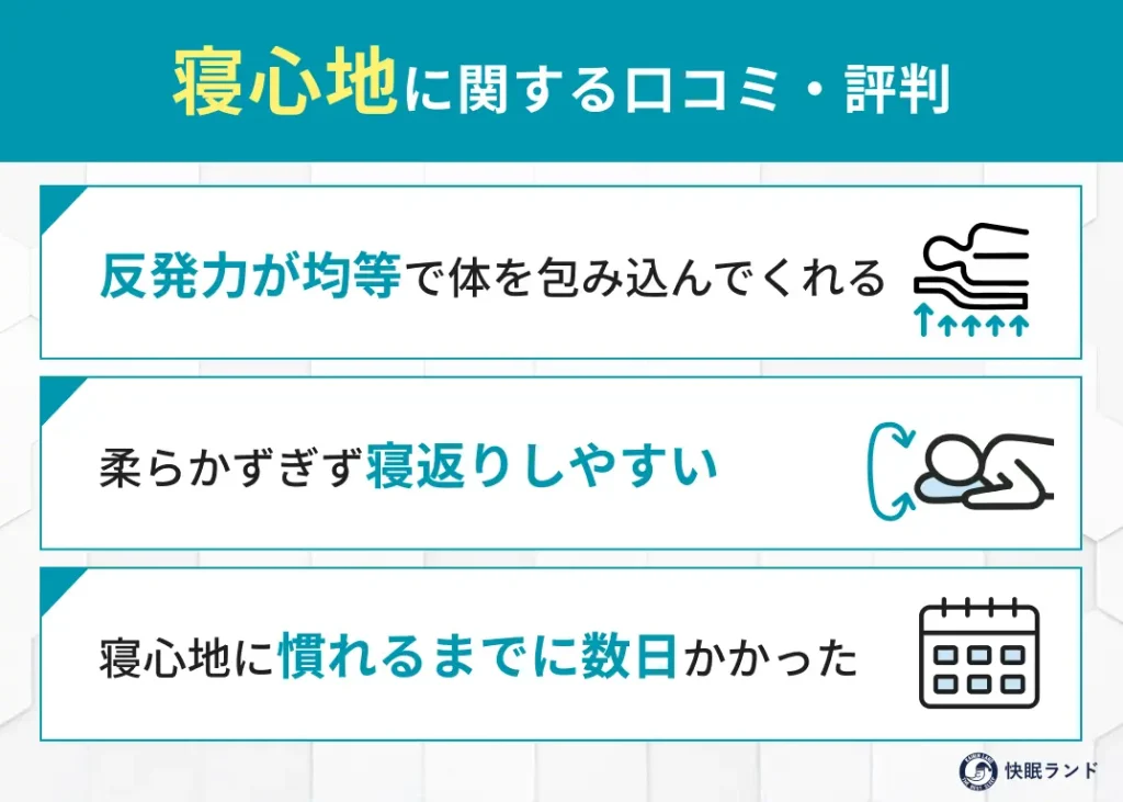 寝心地に関する口コミ・評判 (2)