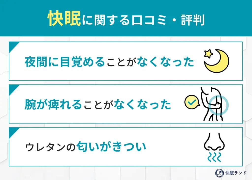 快眠に関する口コミ・評判 (1)