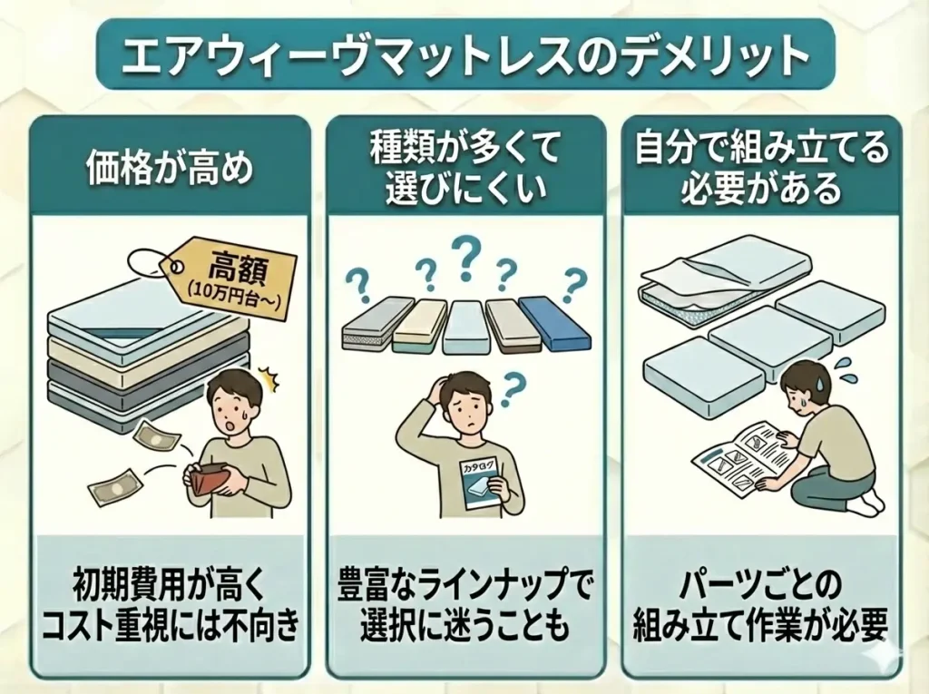 【airweave-mattress】エアウィーヴマットレスのデメリット