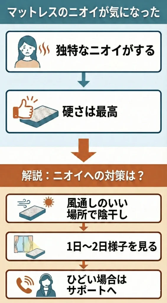 【nitori-lumbago】マットレスのニオイが気になった