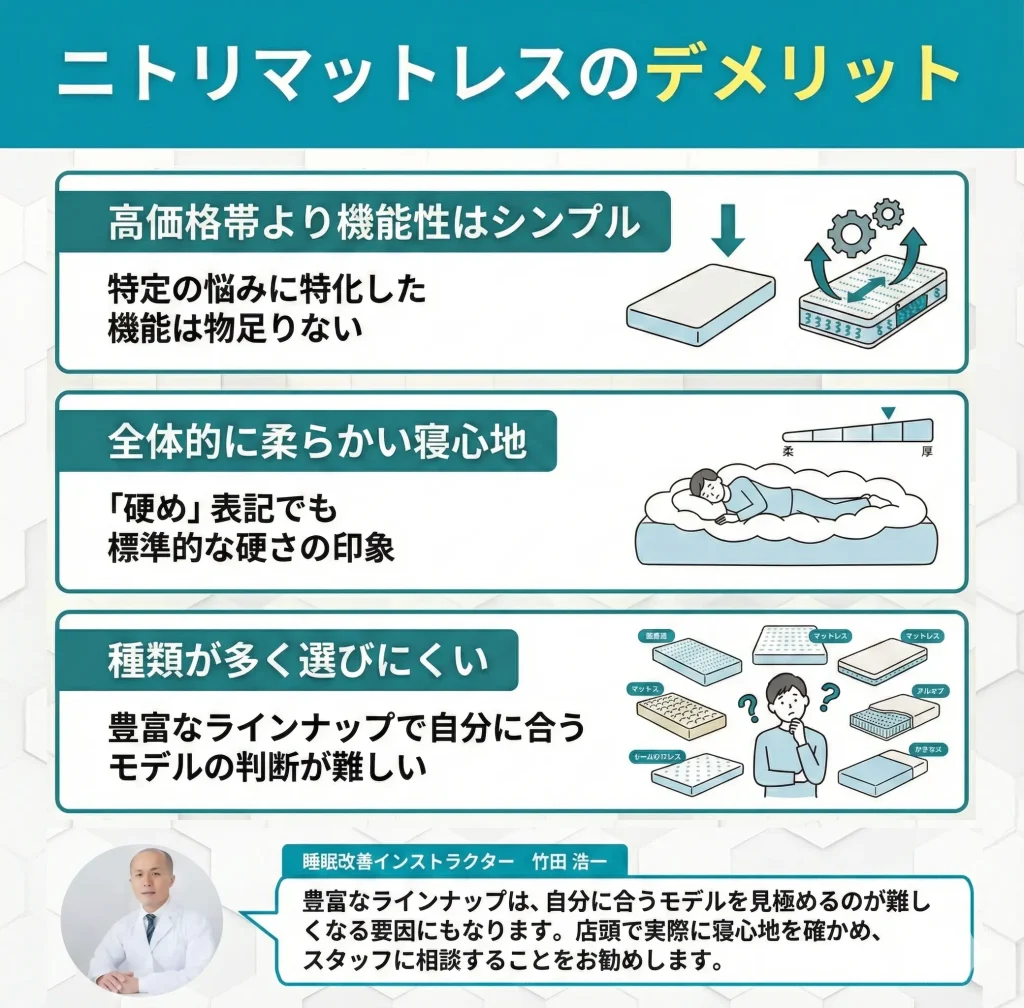 【nitorimattress】ニトリマットレスのデメリット