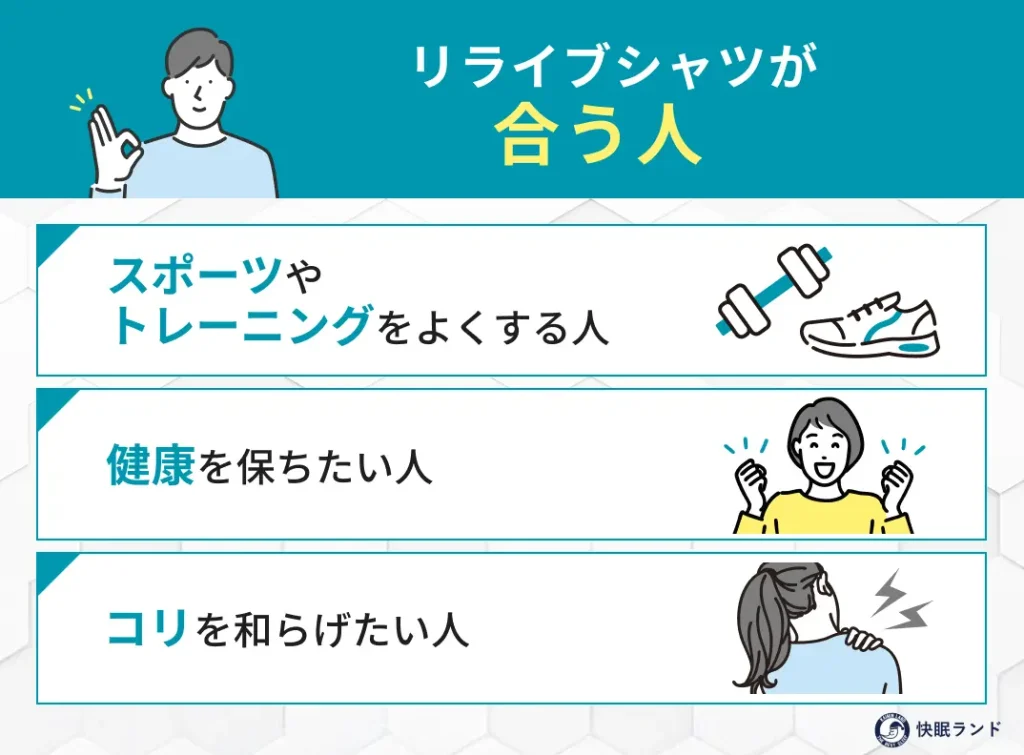 リライブシャツが合う人