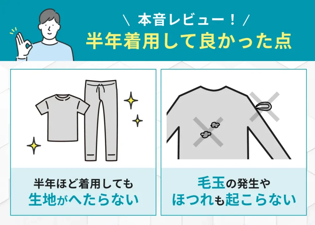 BAKUNEリカバリーウェアを半年着用して良かった点