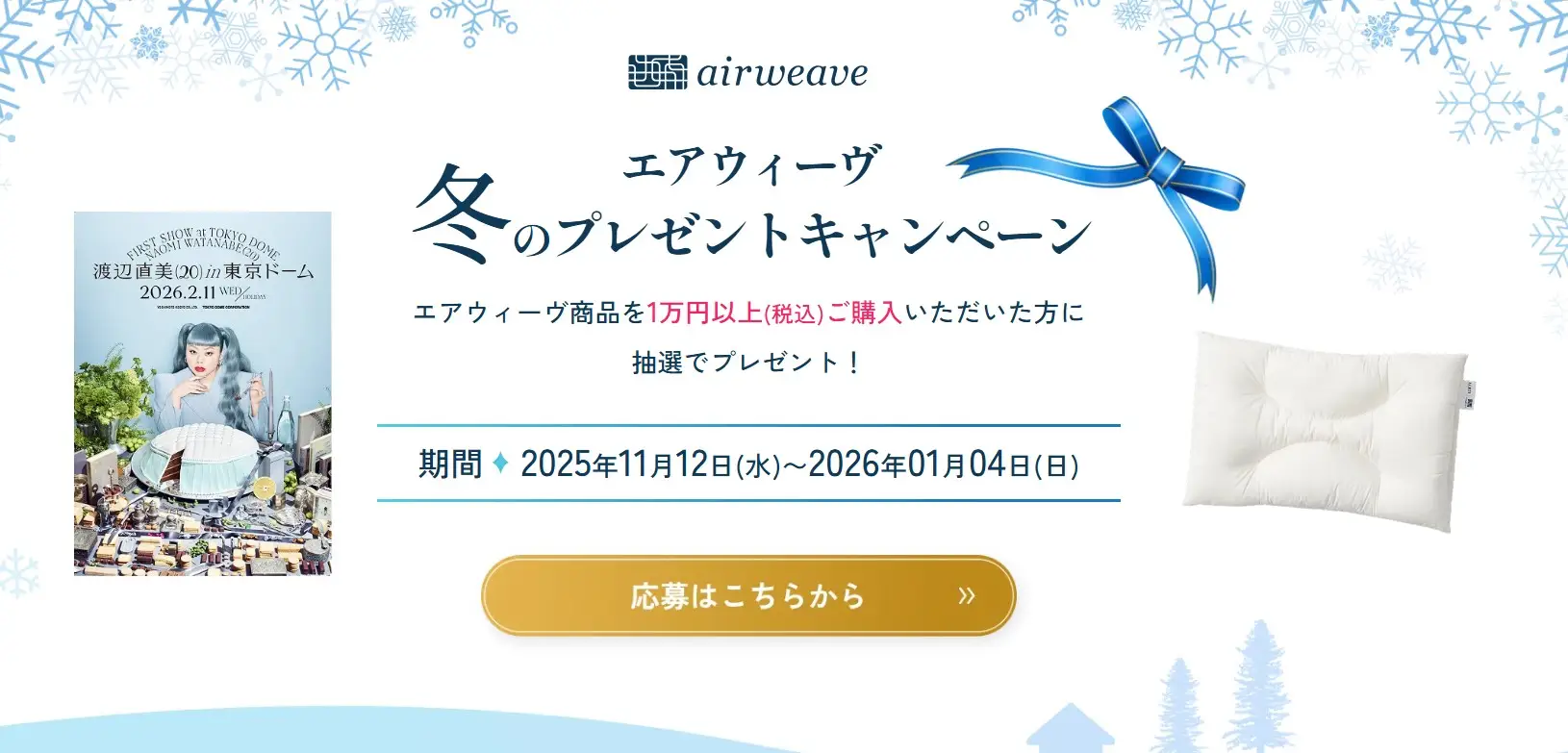 エアウィーヴ冬プレゼントキャンペーン