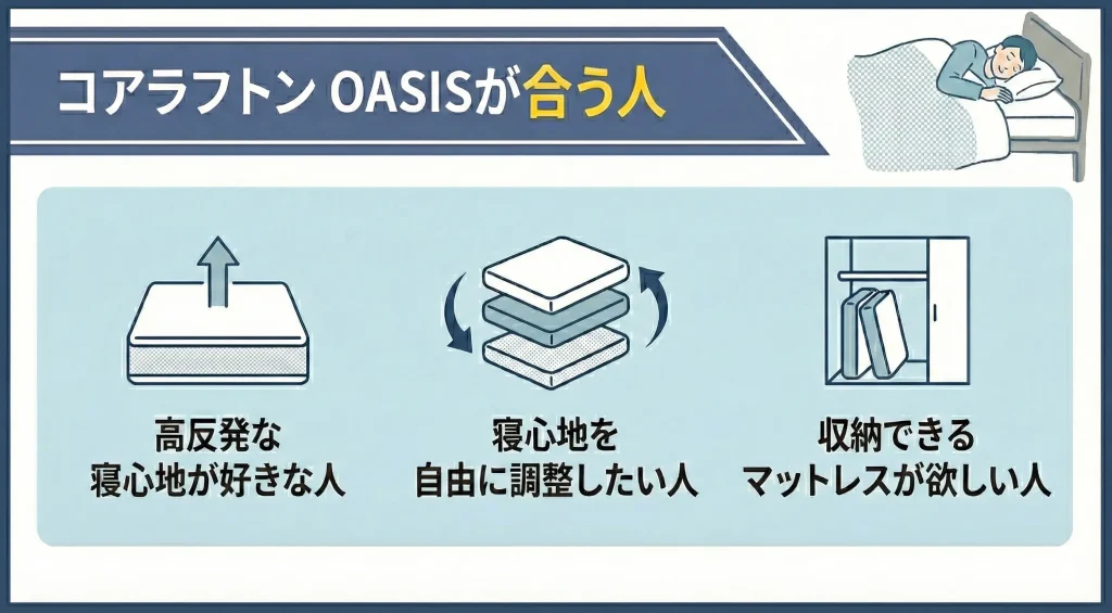 【koala-oasis】コアラフトン OASISが合う人