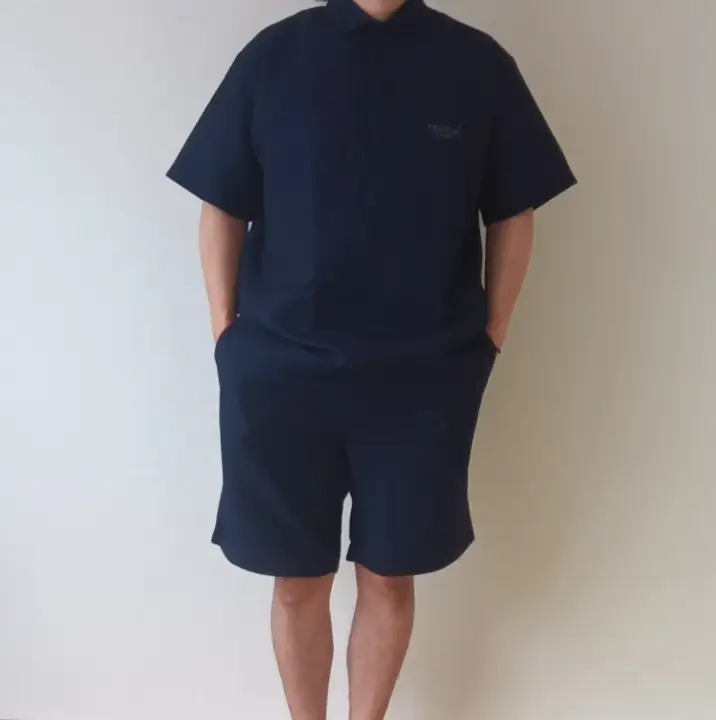 BAKUNE-Waffle-Mens-着用・ポケット