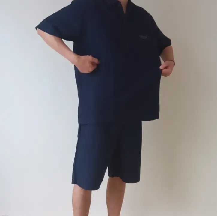 BAKUNE-Waffle-Mens-着用・伸縮性