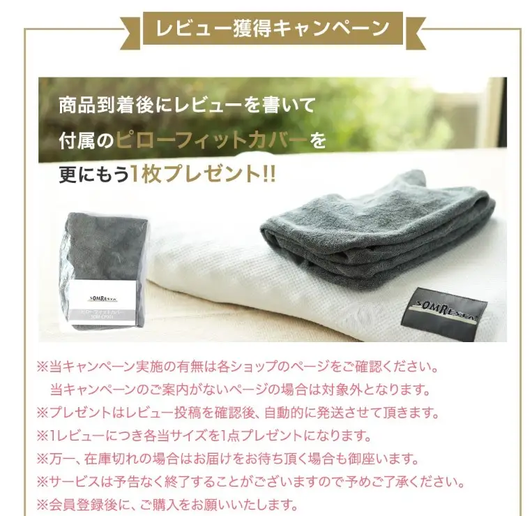 ソムレスタ・レビュープレゼント