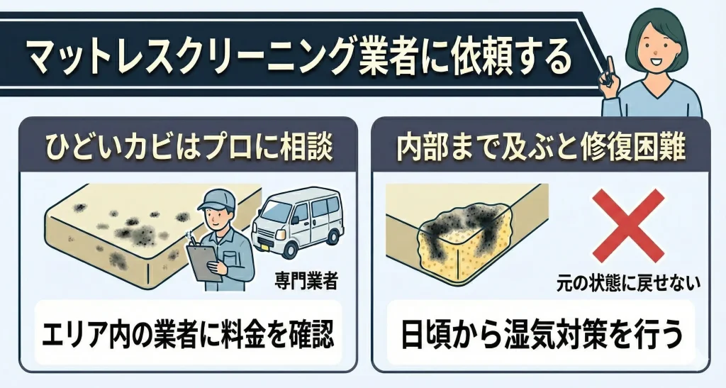 マットレスクリーニング業者に依頼する