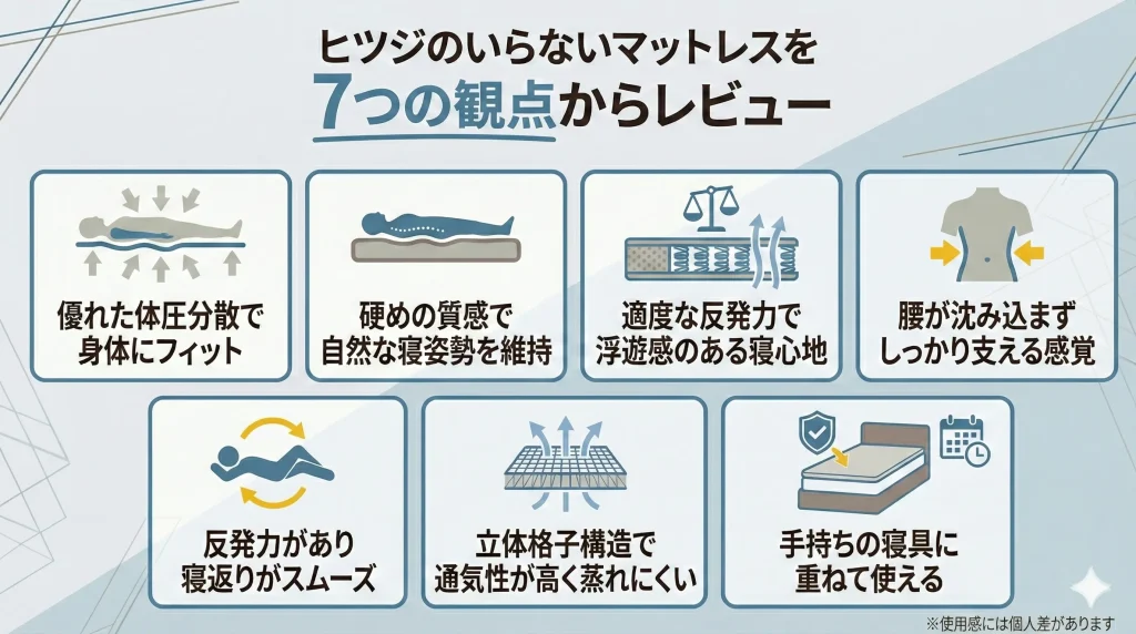 【hitsuji-mattress】ヒツジのいらないマットレスを実際に使用してレビュー