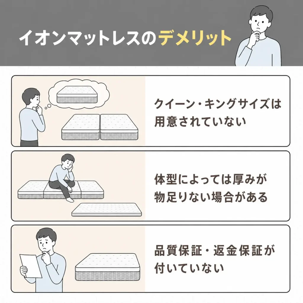 イオンマットレスのデメリット