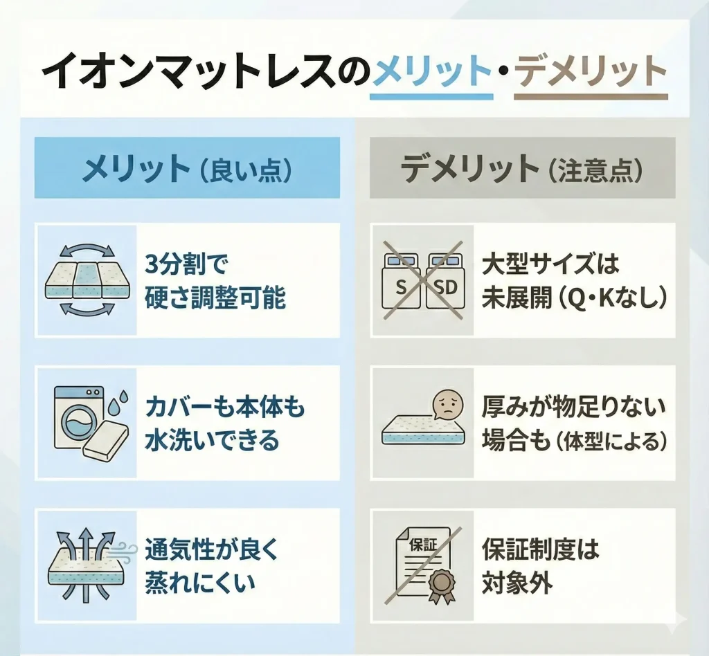 【aeon-mattress】【実際に使用してわかった】イオンマットレスのメリット・デメリット
