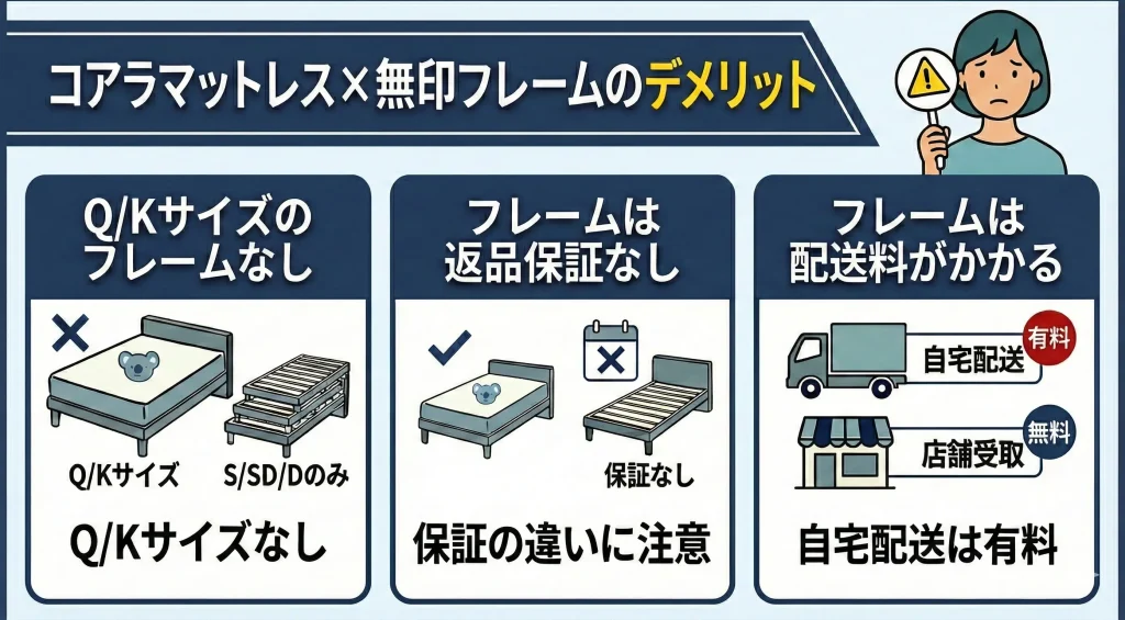 【koala-muji-frame】デメリット