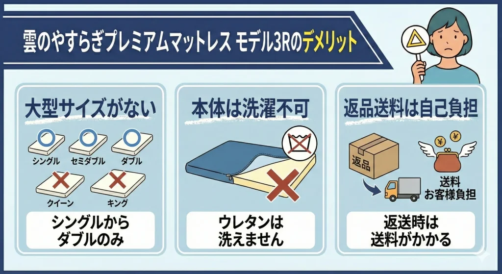 【kumonoyasuragi-3r】デメリット