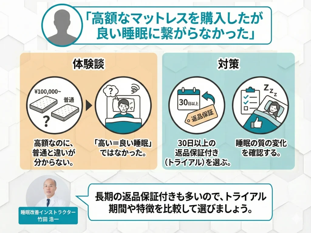 【luxury-mattress】高額なマットレスを購入したが良い睡眠に繋がらなかった