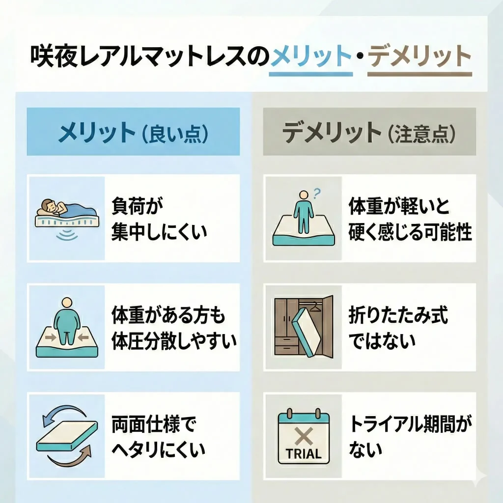 【real-mattress】【実際に使用してわかった】咲夜レアルマットレスのメリット・デメリット