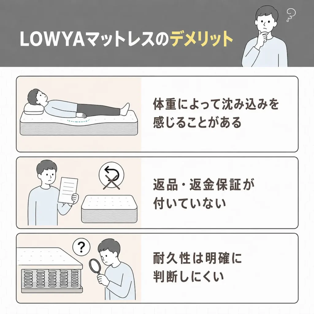 LOWYAマットレスの口コミ・評判！メリット・デメリットは？使用して