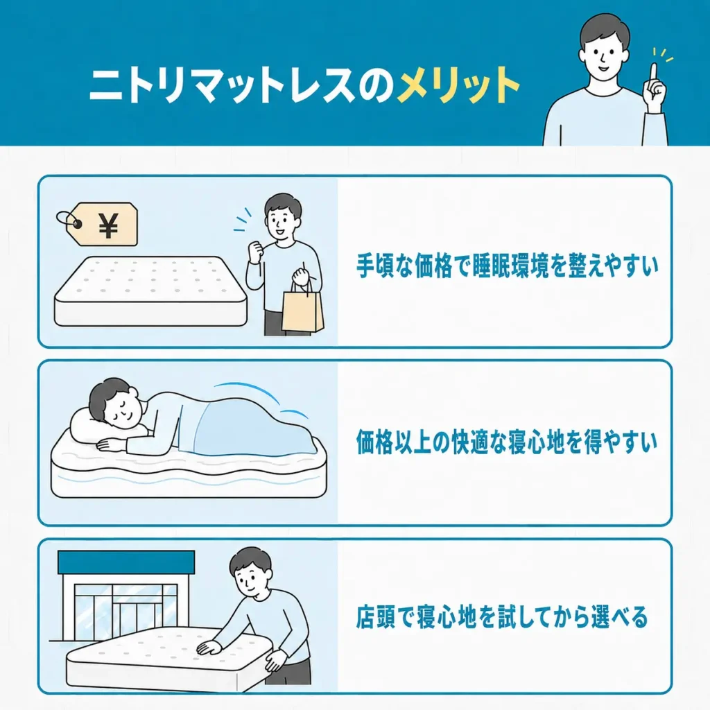 ニトリマットレスのメリット