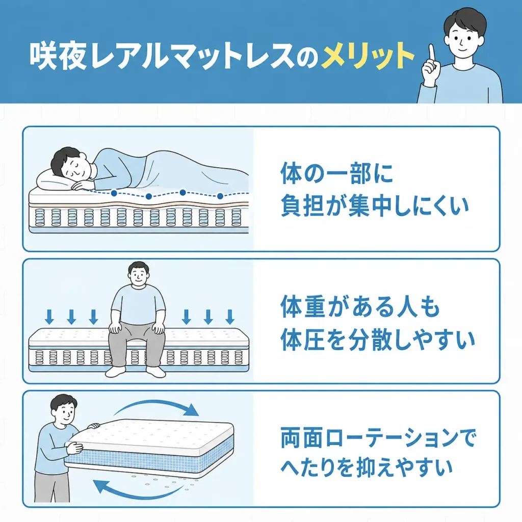 咲夜レアルマットレスのメリット