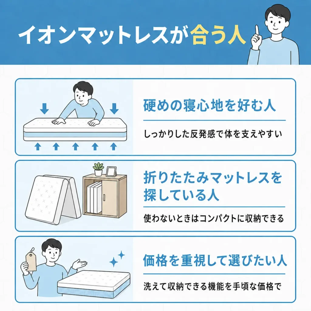 イオンマットレスが合う人