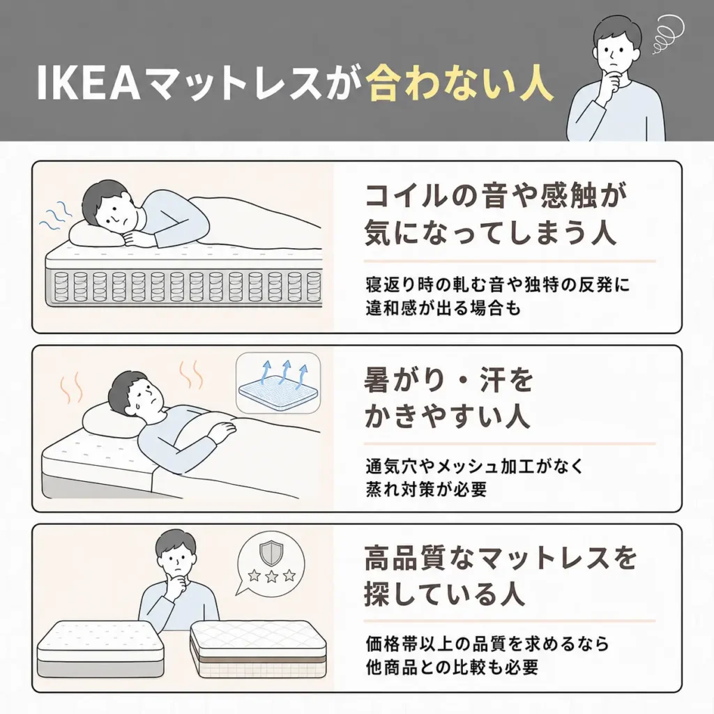 IKEAマットレスが合わない人