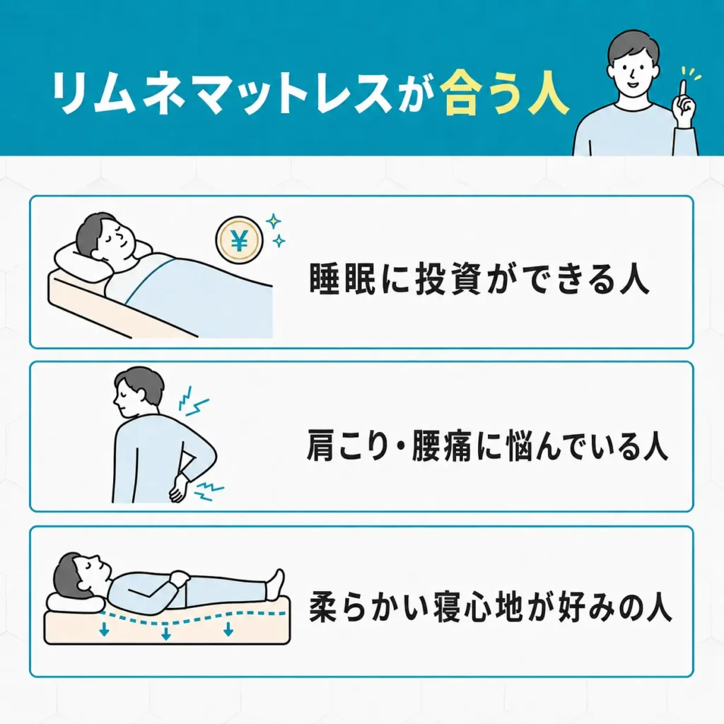 リムネマットレスが合う人