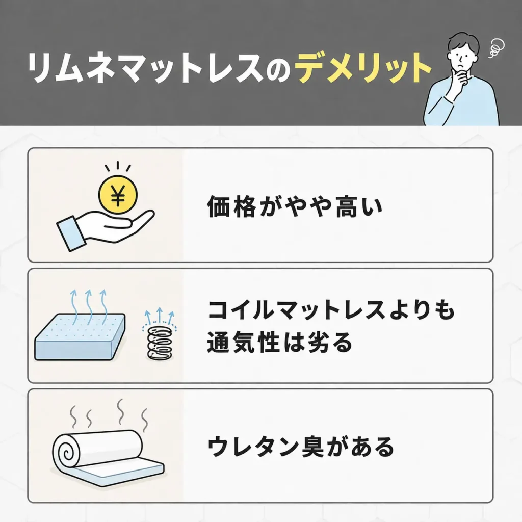 リムネマットレスのデメリット