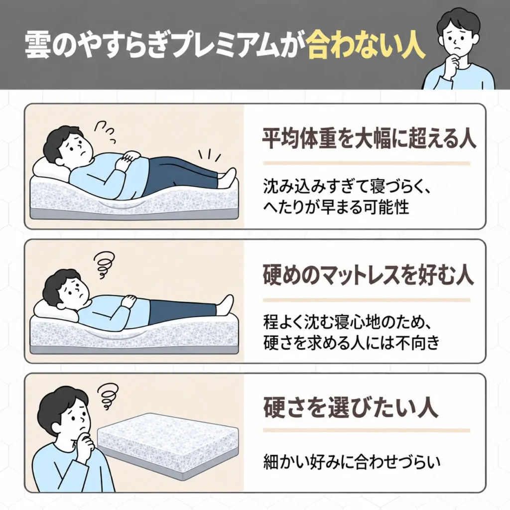 雲のやすらぎプレミアムが合わない人