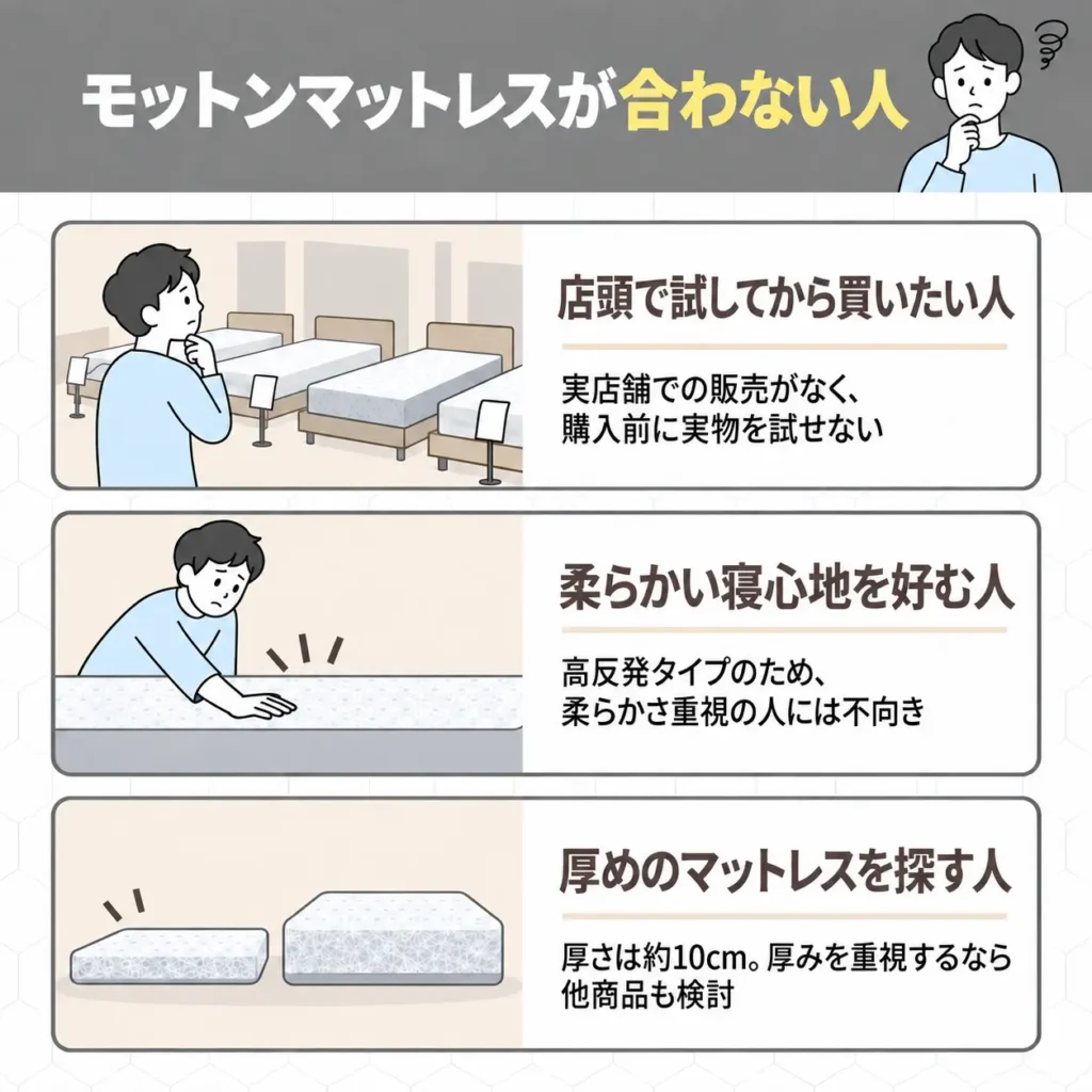 モットンマットレスが合わない人