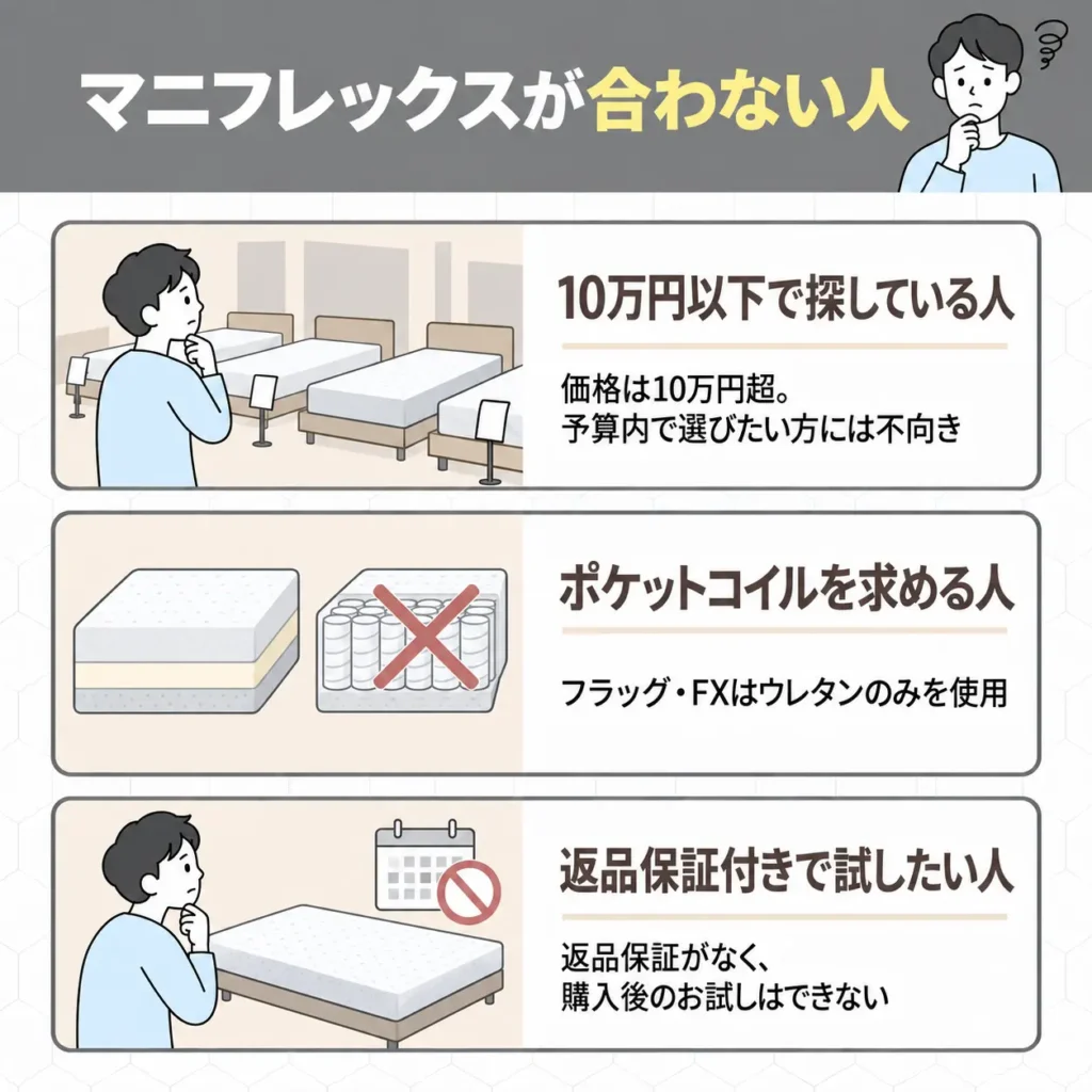 マニフレックスが合わない人