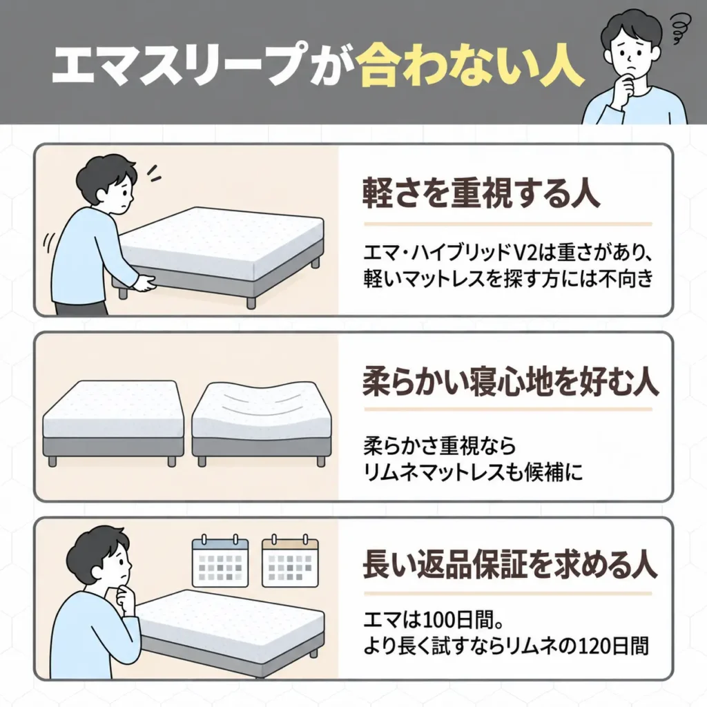 エマスリープが合わない人