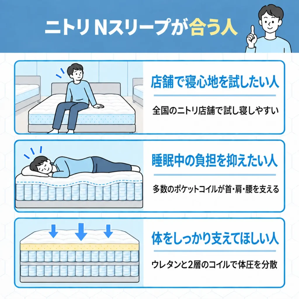 ニトリ Nスリープが合う人