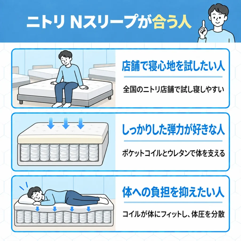 ニトリ Nスリープが合う人