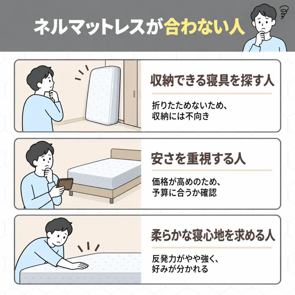 リムネマットレスが合わない人