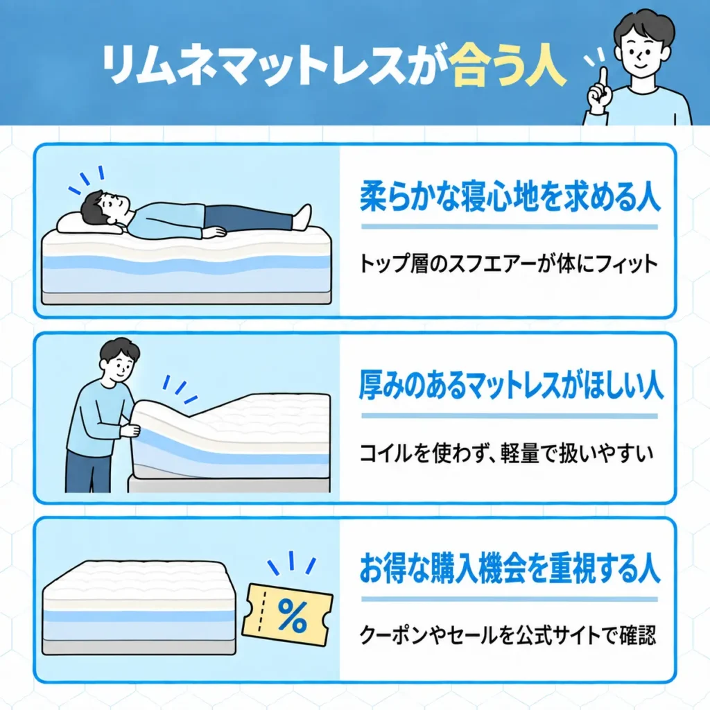 リムネマットレスが合う人