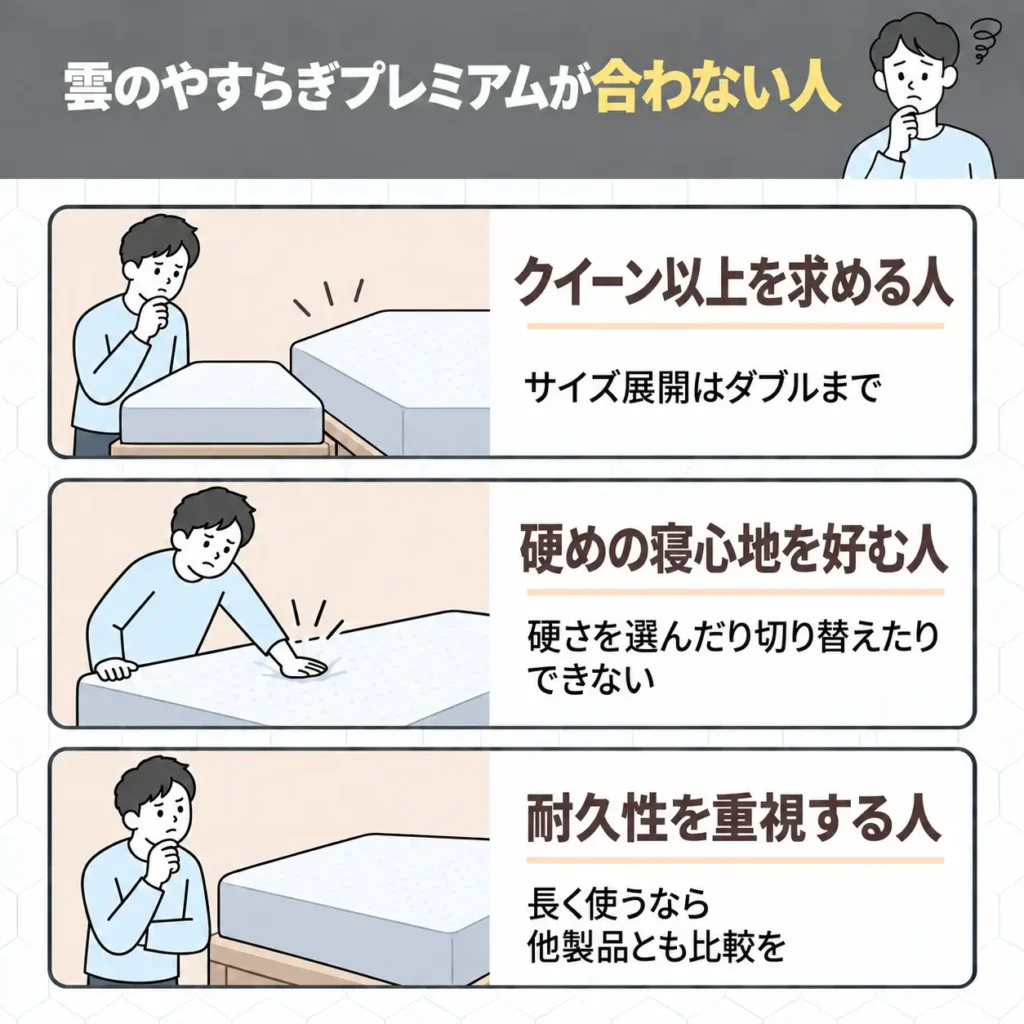 雲のやすらぎプレミアムが合わない人
