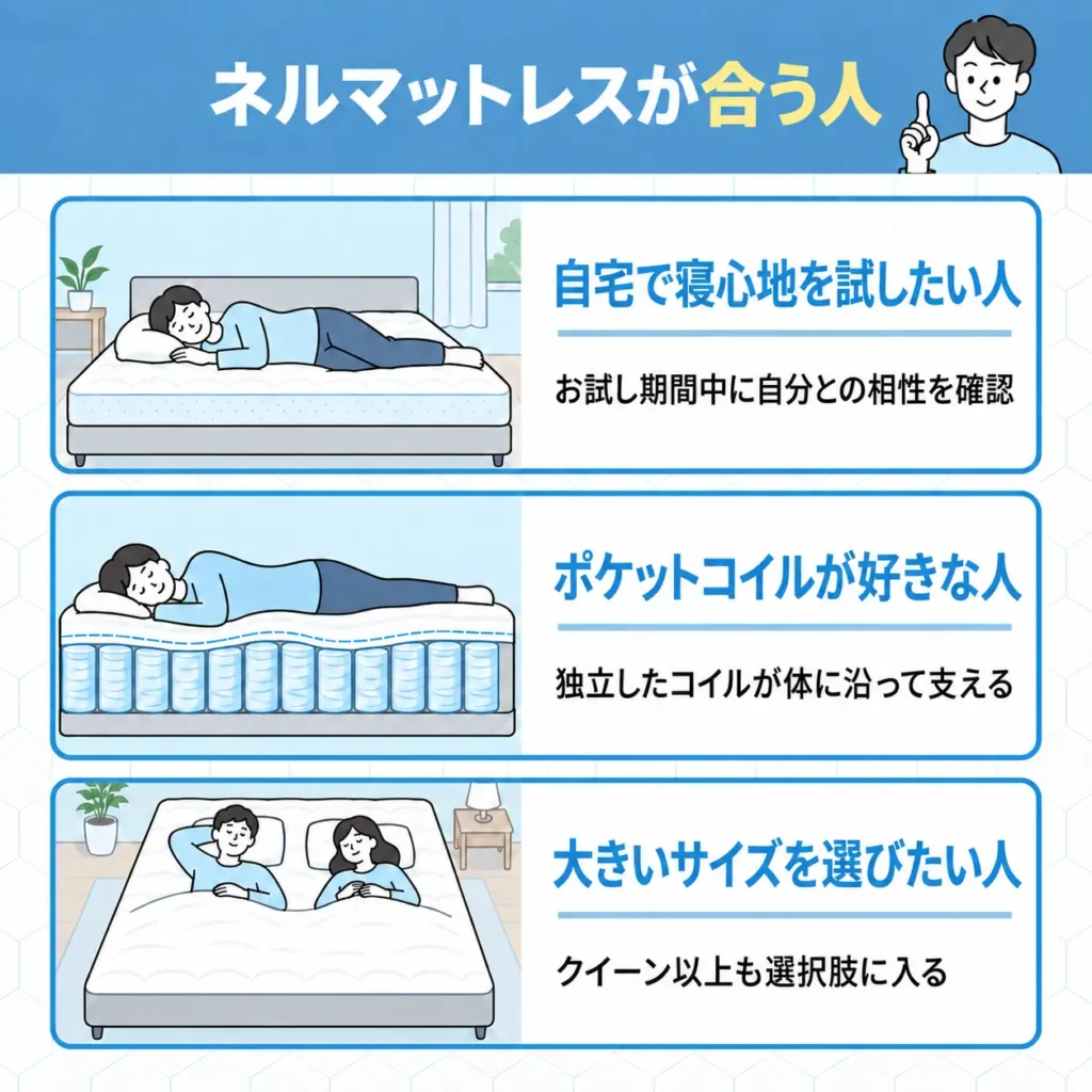 ネルマットレスが合う人