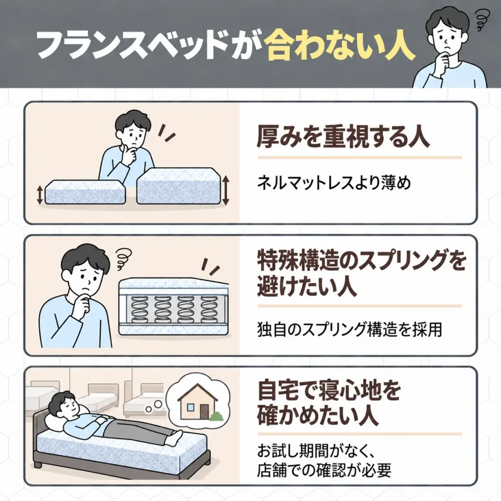 フランスベッドが合わない人