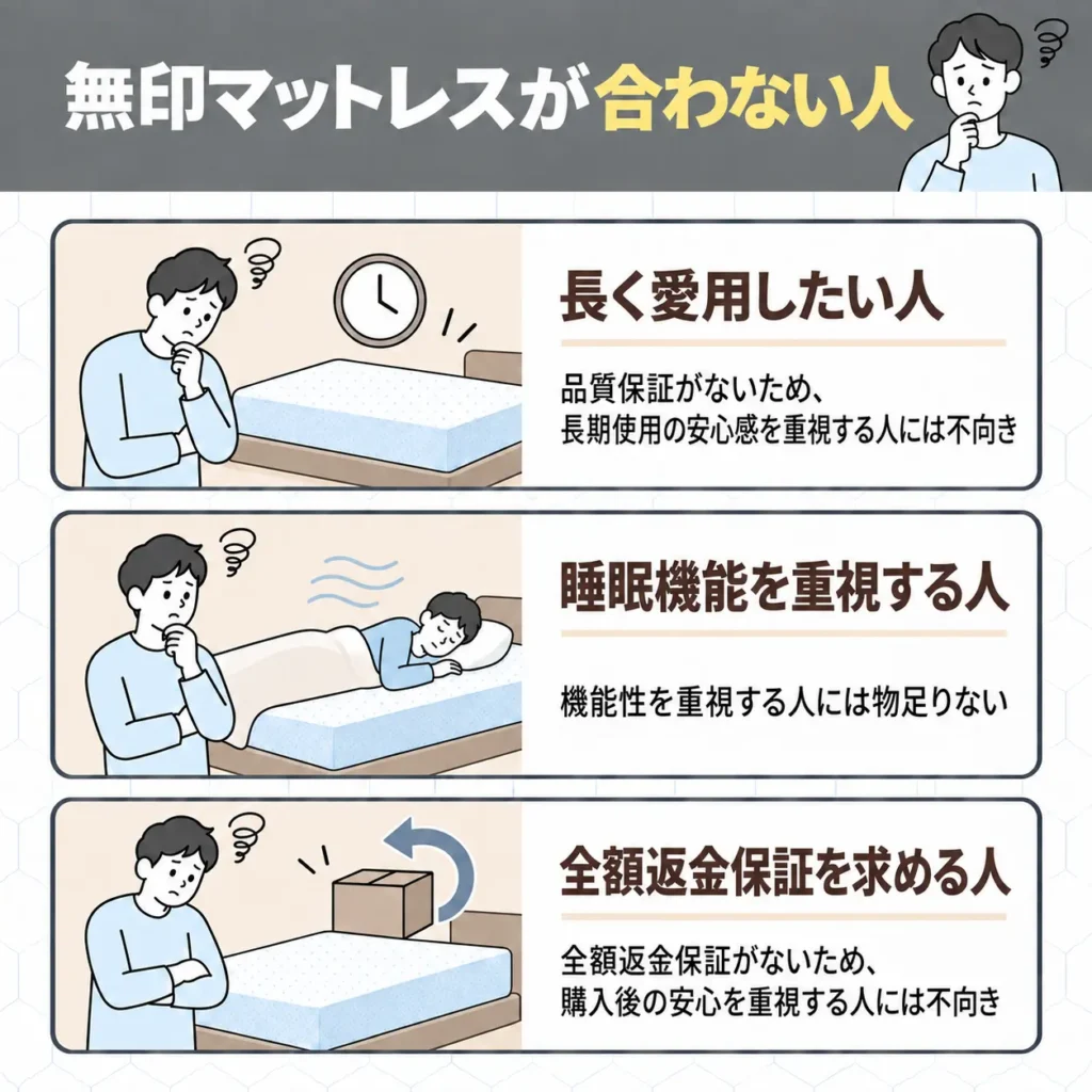 無印マットレスが合わない人