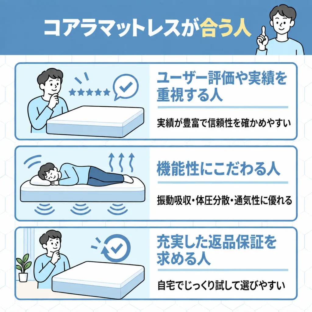 コアラマットレスが合う人