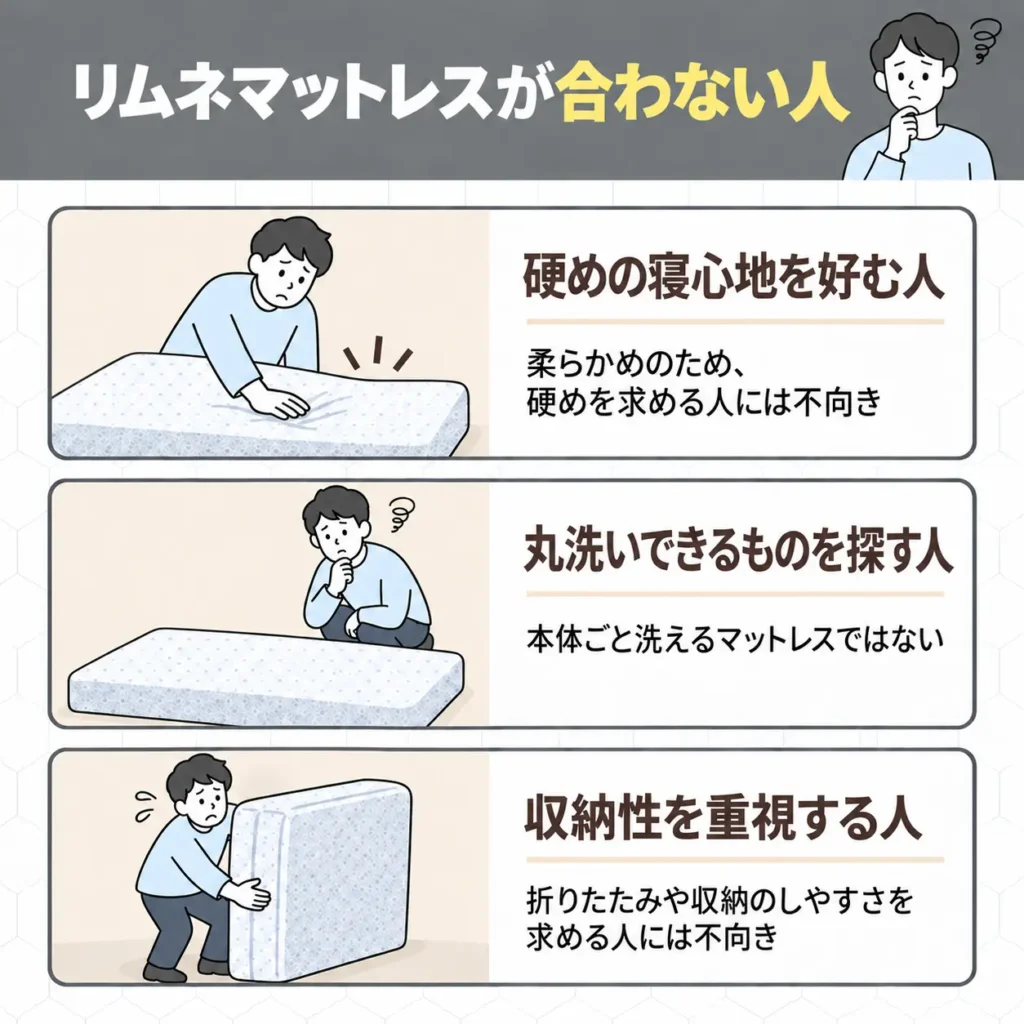 リムネマットレスが合わない人