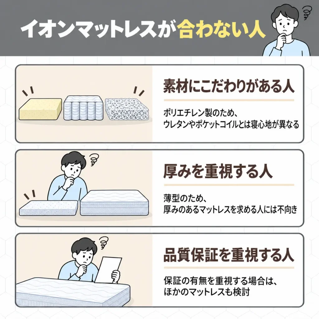 イオンマットレスが合わない人