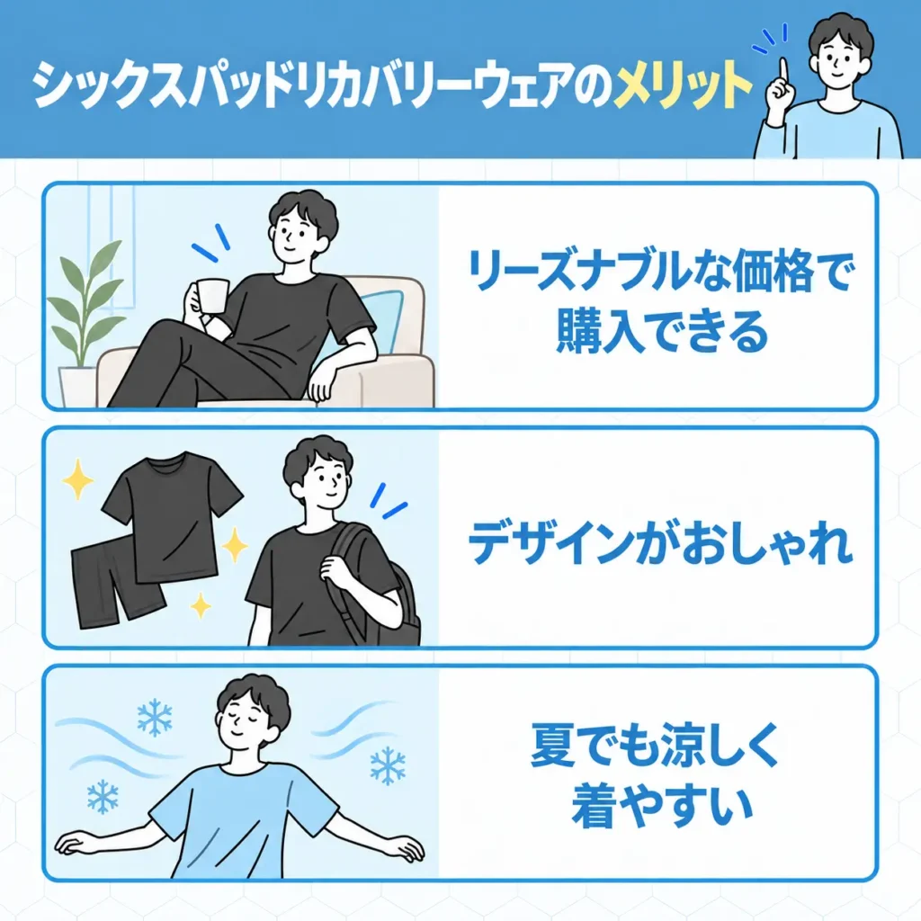 シックスパッド リカバリーウェアのメリット